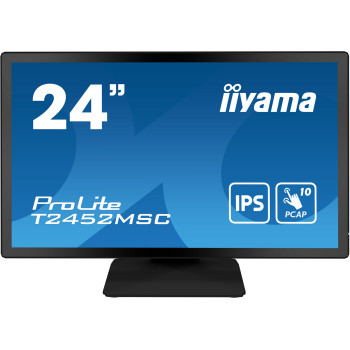 iiyama ProLite T2452MSC-B1 monitor komputerowy 60,5 cm (23.8") 1920 x 1080 px Full HD LCD Ekran dotykowy Przeznaczony dla wielu