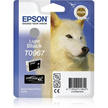 Epson Ink Light Black Husky Singlepack Light Black T0967, Pigment-based ink, 11.4 ml, 1 pc(s)