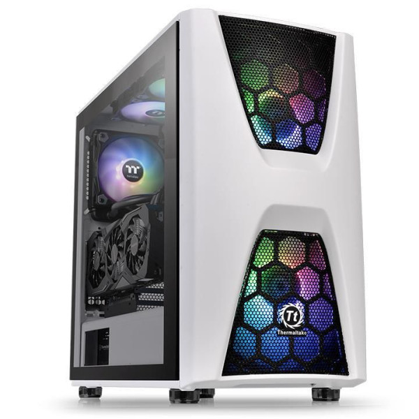 ThermalTake Commander C34 Tg Snow Argb Edition Midi Tower Black, White ThermalTake Commander C34 Tg Snow Argb Edition Midi Tower Black, White