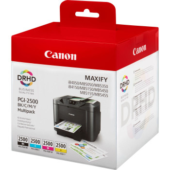 Canon PGI-2500 Multipack BK/C/M/Y PGI-2500 BK/C/M/Y, Original, Pigment-based ink, Black,Cyan,Magenta,Yellow, Canon, MAXIFY MB515