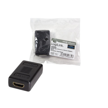 LogiLink HDMI Adapter, Black HDMI Adapter, HDMI, HDMI, Black