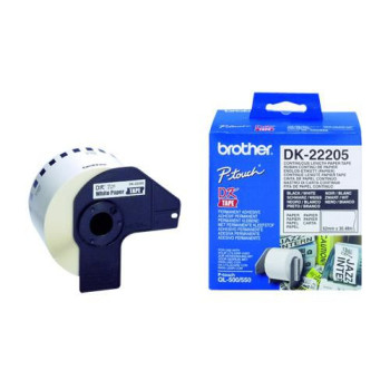 Brother DK22205 CONTINUOUS PAPER TAPE 62MM - MOQ 3 500/550 Continous Paper Tape