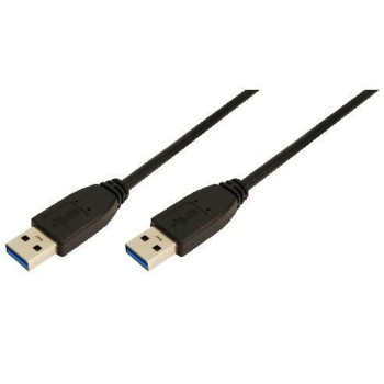 LogiLink 3m USB A - USB A 3.0 M/M 3m USB A - USB A 3.0 M/M, 3 m, USB A, USB A, 3.2 Gen 1 (3.1 Gen 1), Male/Male, Black