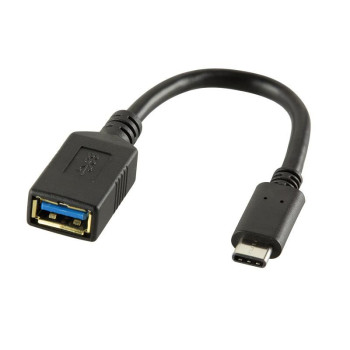 LogiLink USB C - USB A 0.15m USB cable USB 3.2 Gen 2 (3.1 Gen 2) Black