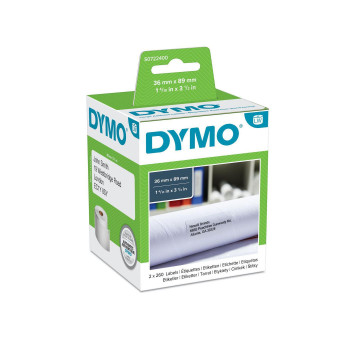DYMO Large Address Labels 36 x 89 mm 89mm x 36mm, 260labels, Black on white