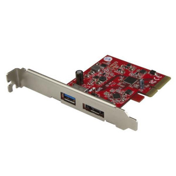 StarTech.com 2 PORT USB 3.1 (10GBPS) +ESATA 2-Port USB 3.1 (10Gbps) and eSATA PCIe Card - 1x USB-A and 1x eSATA, PCIe, eSATA, PC