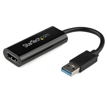 StarTech.com SLIM USB 3.0 HDMI VIDEO CARD USB 3.0 to HDMI Adapter - 1080p (1900x1200) - Slim/Compact USB Type-A to HDMI Display 