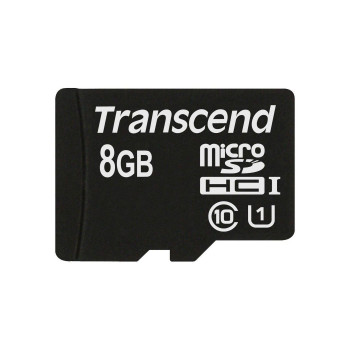 Transcend SDHC Micro UHS-1 8GB Class 10 Incl. Adapter for SD format