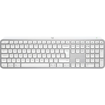 Logitech Mx Keys S Keyboard Rf Wireless + Bluetooth Qwerty Us International Aluminium, White