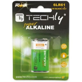 Techly Household Battery Single-Use Battery 9V Alkaline