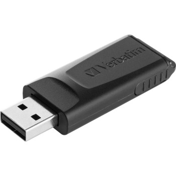 Verbatim USB DRIVE 2.0 STORE N GO SLIDER 128GB BLACK 49328, 128 GB, 2.0, Slide, 8 g, Black