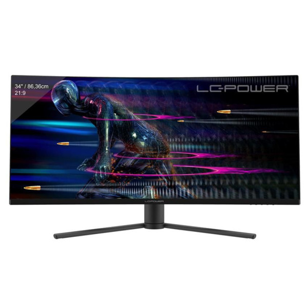 LC-POWER Computer Monitor 86.4 Cm (34") 3440 X 1440 Pixels Ultrawide Quad Hd Black, Red LC-POWER Computer Monitor 86.4 Cm (34") 3440 X 1440 Pixels Ultrawide Quad Hd Black, Red