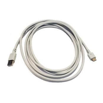 Zebra CS6080 Cordless Cradle Cable: USB-C (Cradle) to USB-A (Host) Cable 7ft. (2.1m) Straight - HC White CBL-CS6-S07-0B, 2.13 m,