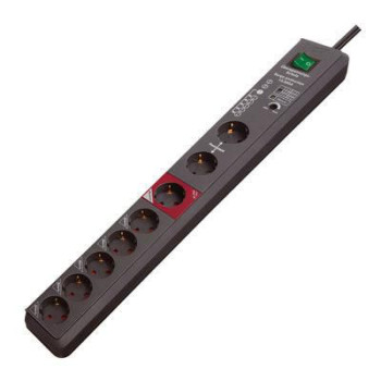 Brennenstuhl Power extension 3 m 8 AC outlet(s) Anthracite 19500A Automatic Extension Socket w/ Surge Protection, 8-Way, Anthrac