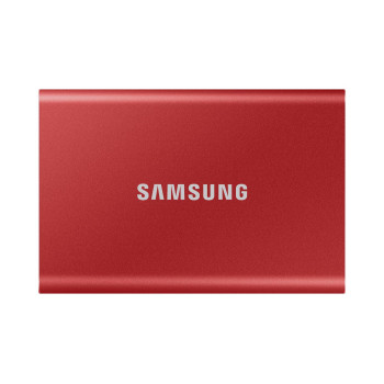 Samsung Portable SSD T7 500 GB Red Samsung Portable SSD T7, 500 GB, USB Type-C, 3.2 Gen 2 (3.1 Gen 2), 1050 MB/s, Password prote
