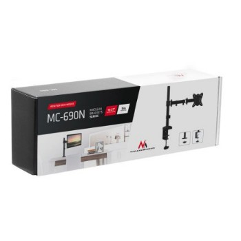 Uchwyt biurkowy do monitora Maclean MC-690 (biurkowy, Obrotowy, Uchylny, 13" - 27", max. 8kg)