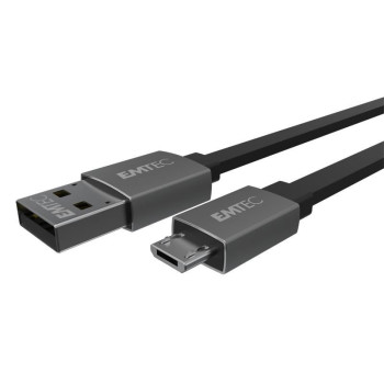 Emtec T700B Usb Cable 1.2 M Usb A Micro-Usb B Black