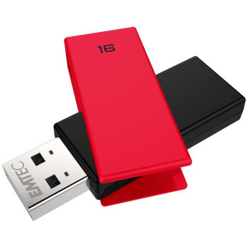 Emtec C350 Brick Usb Flash Drive 16 Gb Usb Type-A 2.0 Black, Red