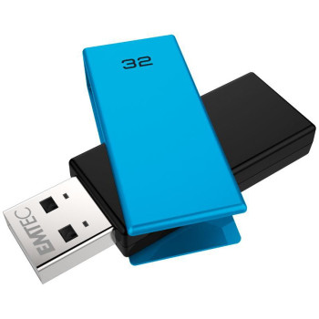 Emtec C350 Brick 2.0 Usb Flash Drive 32 Gb Usb Type-A Black, Blue