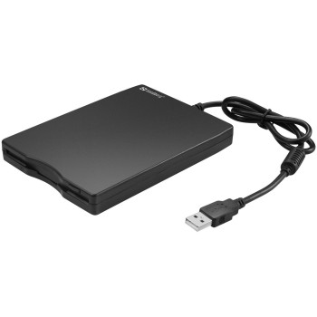 Sandberg USB Floppy Mini Reader USB Floppy Drive, 360 RPM, 1 discs, USB 2.0, 102 mm, 140 mm, 17 mm