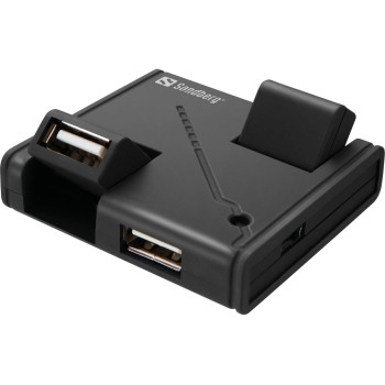 Sandberg USB Hub 4 Ports USB Hub 4 Ports, USB 2.0, USB 2.0, 480 Mbit/s, Black, 1.2 m, RoHS compliance