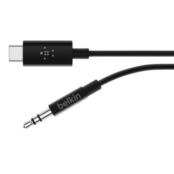 Belkin Rockstar3.5Mm With Usb-CConnector Audio Cable Usb C Black
