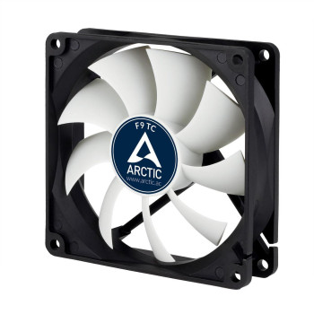 Arctic F9 TC 92mm Fan with Temp Ctrl F9 TC - Pin Temperature-controlled fan with standard case, Computer case, Fan, 9.2 cm, 400