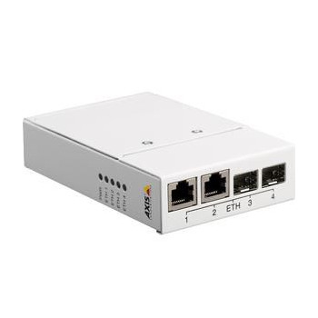 Axis T8606 MEDIA CONV SWITCH 24VDC T8606, 100 Mbit/s, 10,100 Mbit/s, SFP, Wired, LAN,Power, White
