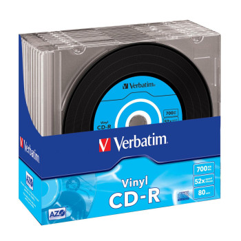 Verbatim AZO CD-R Data 700MB Vinyl 10 Pack