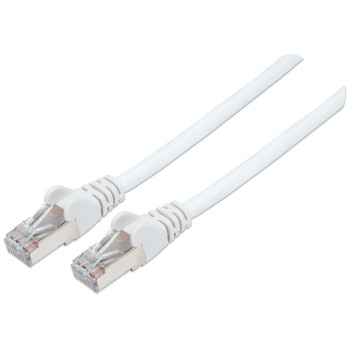 Intellinet LSOH Network Cable, Cat6, SFTP Network Patch Cable, Cat6, 1m, White, Copper, S/FTP, LSOH / LSZH, PVC, RJ45, Gold Plat