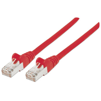 Intellinet LSOH Network Cable, Cat6, SFTP Network Patch Cable, Cat6, 10m, Red, Copper, S/FTP, LSOH / LSZH, PVC, RJ45, Gold Plate
