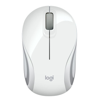 Logitech M187 Mini Mouse, White Wireless