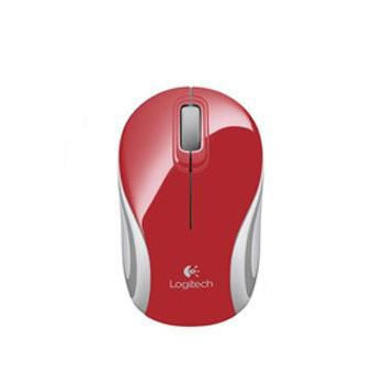 Logitech M187 Mini Mouse, Red Wireless