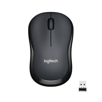 Logitech M220 Silent Mouse, Wireless Black/Grey