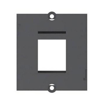 Bachmann Custom module - 1xKeystone w/2 screws - Black (Accepts 1 data socket with keystone fitting)