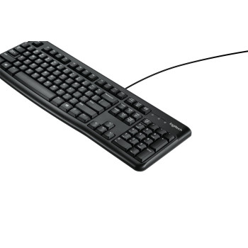 Logitech K120 Keyboard, US LGT-K120-US, Standard, Wired, USB, QWERTY, Black