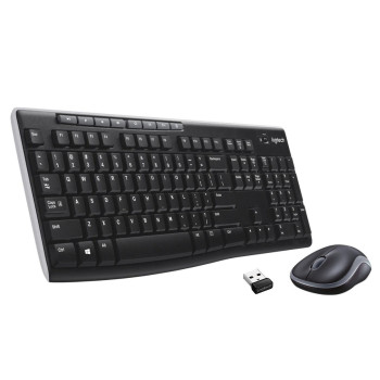 Logitech MK270 combo, Swiss Wireless, Black Mouse and keyboard