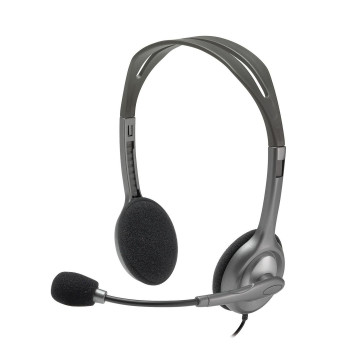 Logitech H110 Stereo Headset LGT-H110, Headset, Black,Silver, Binaural, Wired, Multi, 184 x 52 x 237 mm