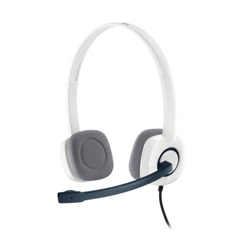 Logitech Stereo Headset H150 Coconut H150, Headset, Head-band, Office/Call center, White, Binaural, Wired