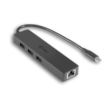 i-tec USB-C SLIM HUB + GLAN Advance USB-C Slim Passive Advance USB-C Slim Passive HUB 3 Port + Gigabit Ethernet Adapter, USB 3.0