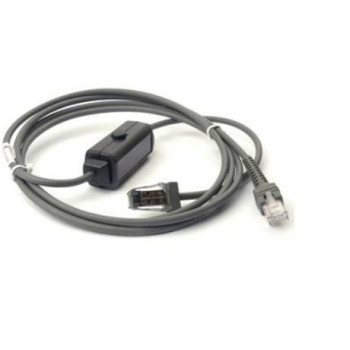 Zebra IBM connection cable, 2m, for IBM type 468x/9x, Straight on port 9B