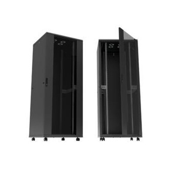 LogiLink D22S81B rack cabinet 22U Freestanding rack Black