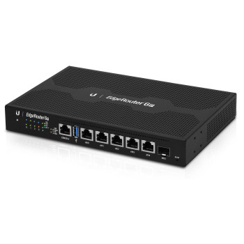 Ubiquiti 6-Port EdgeRouter with PoE EdgeRouter 6P, Ethernet WAN, Gigabit Ethernet, Black
