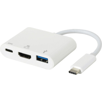 eSTUFF USB-C AV Multiport Adapter For Macbook Pro & DP Alt mode HDMI(4kx2k) + USB3.0 + USB-C Charging port. Supports DP Alternat