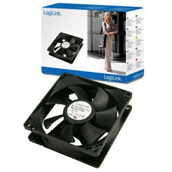 LogiLink fan 120*120*25mm 31,3 dB black PC case cooler, Fan, 31.3 dB