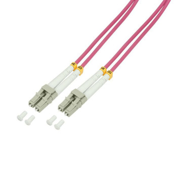 LogiLink 1m, LC - LC fibre optic cable OM4 Violet