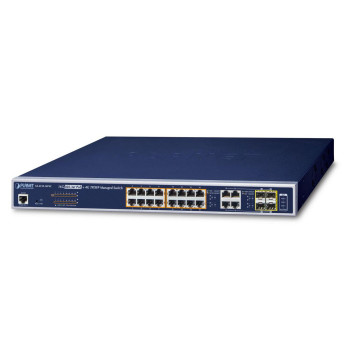 Planet IPv6/IPv4, 16-Port Managed 802.3at POE+ Gigabit Ethernet Switch + 4-Port Gigabit Combo TP/SFP (220W)
