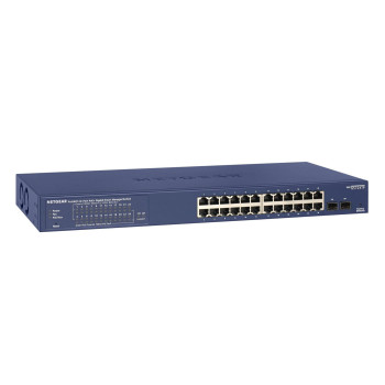 Netgear 24-P. GB SMART MGD PRO SWITCH GS724TP, Managed, L2/L3/L4, Gigabit Ethernet (10/100/1000), Power over Ethernet (PoE), Rac