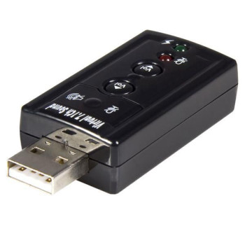 StarTech.com USB STEREO AUDIO ADAPTER Virtual 7.1 USB Stereo Audio Adapter External Sound Card, 7.1 channels, USB