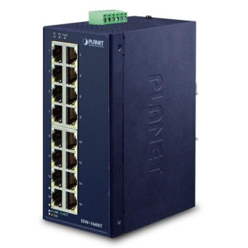 Planet IP30 Industrial 16-Port 10/100TX Ethernet Switch